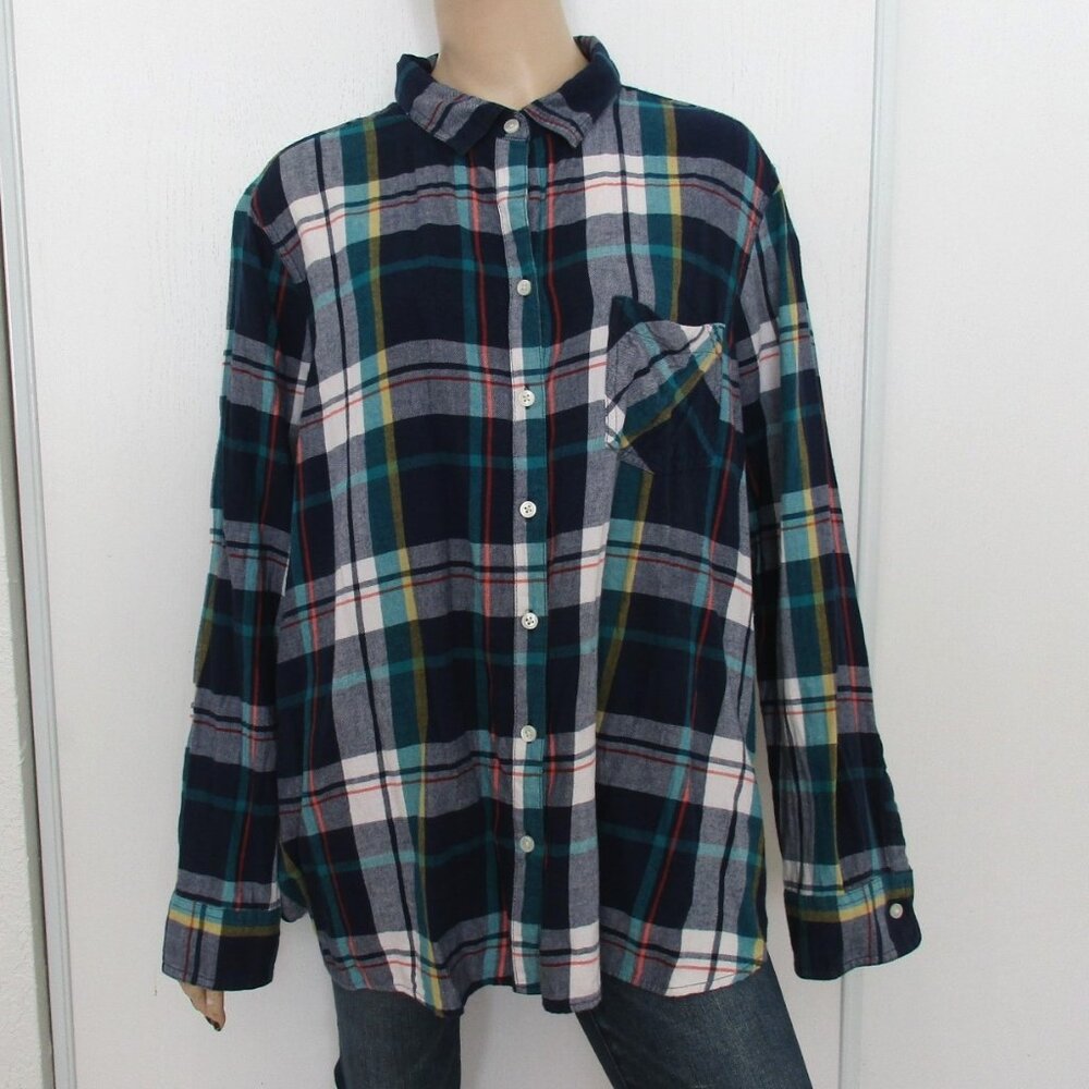 OLD NAVY Top Size XXL Lightweight Flannel Shirt